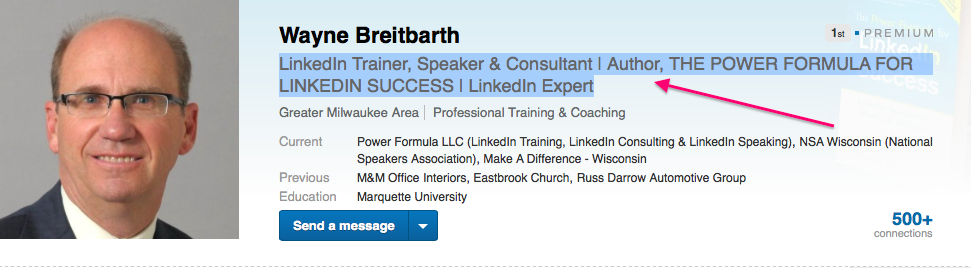 headline for linkedin