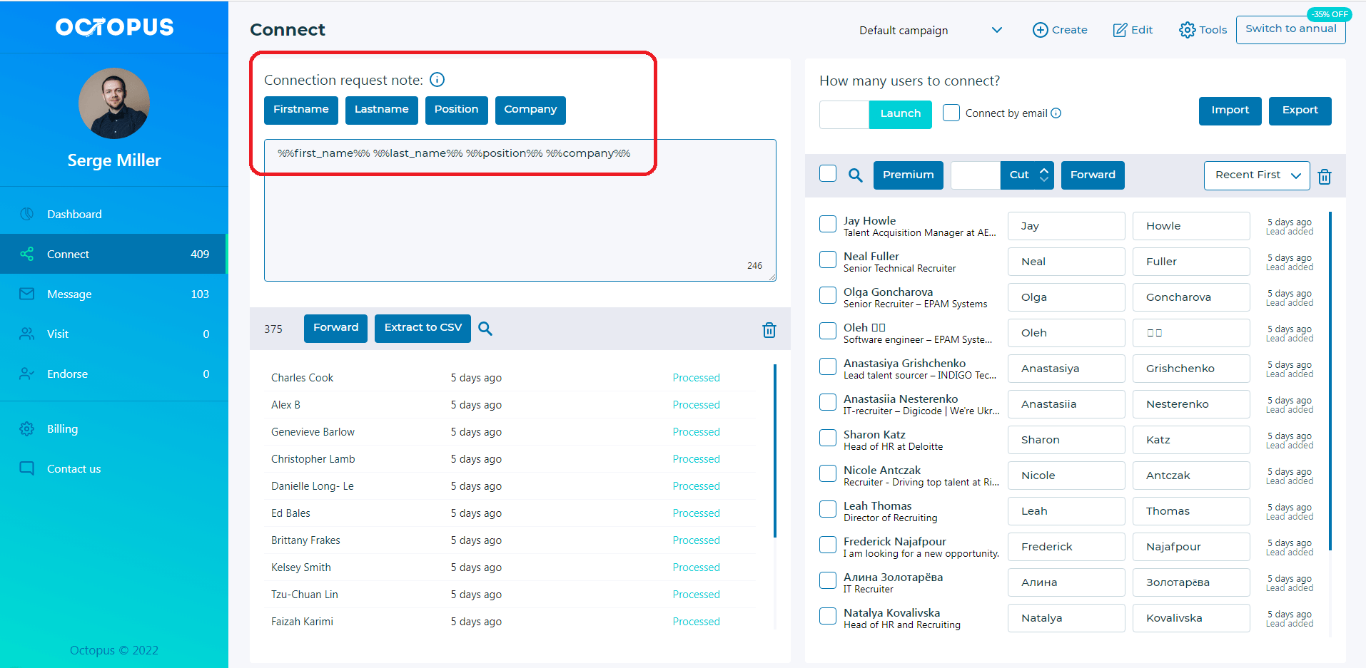 personalization-connect-octopuscrm