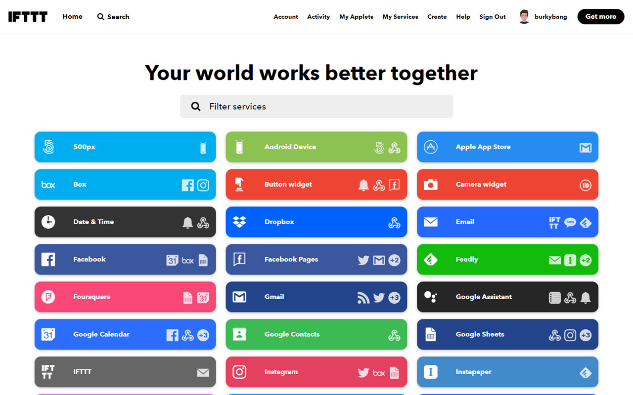 ifttt-interface