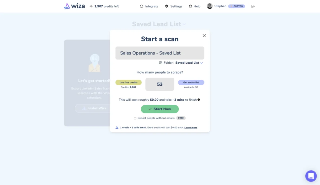 wiza-interface