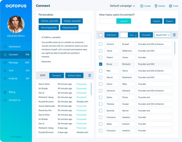 #1 LinkedIn Automation Tool - Octopus CRM LinkedIn Automation