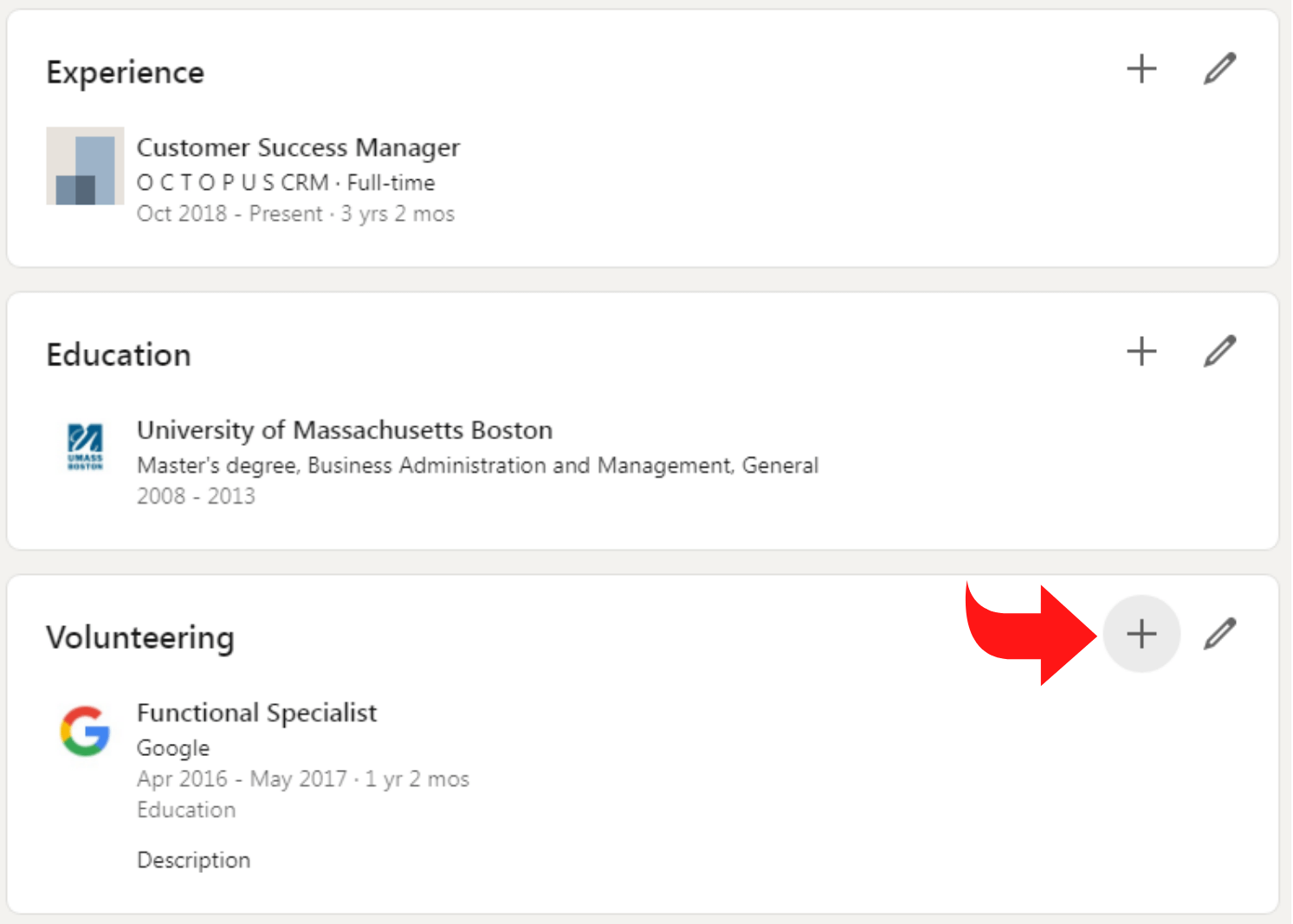 How to Add Volunteer Experience to LinkedIn Octopus CRM