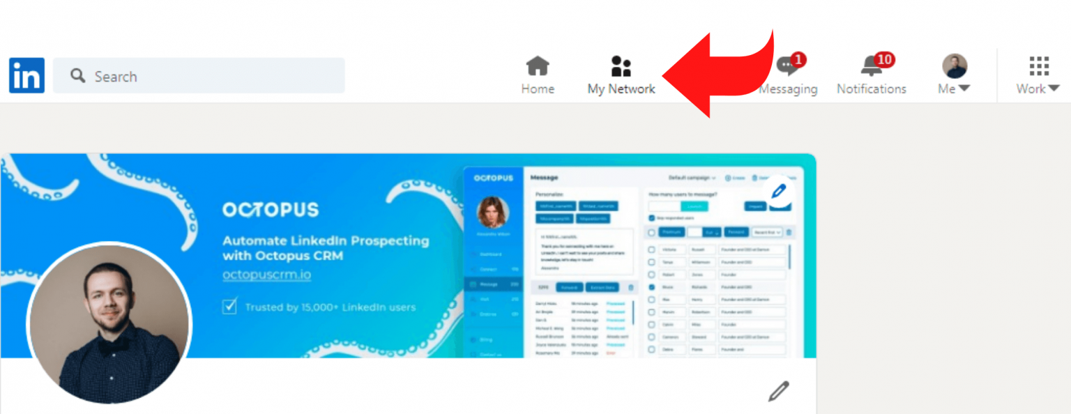 How to Export LinkedIn Contacts with Email - Octopus CRM
