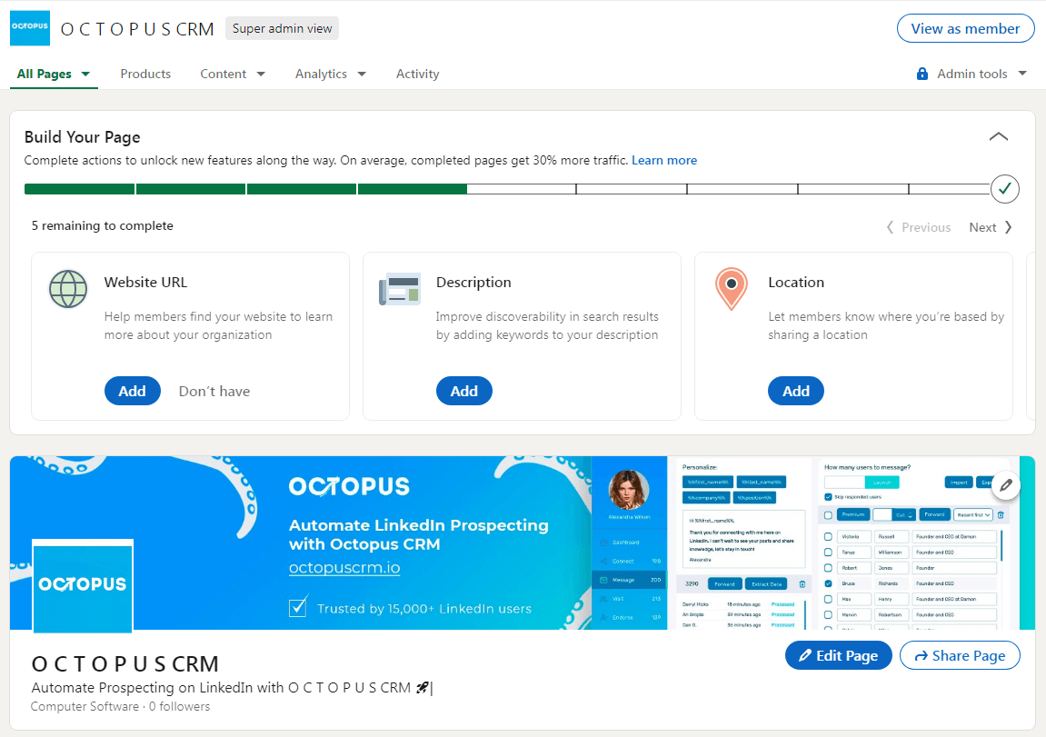 Octopus-company-page