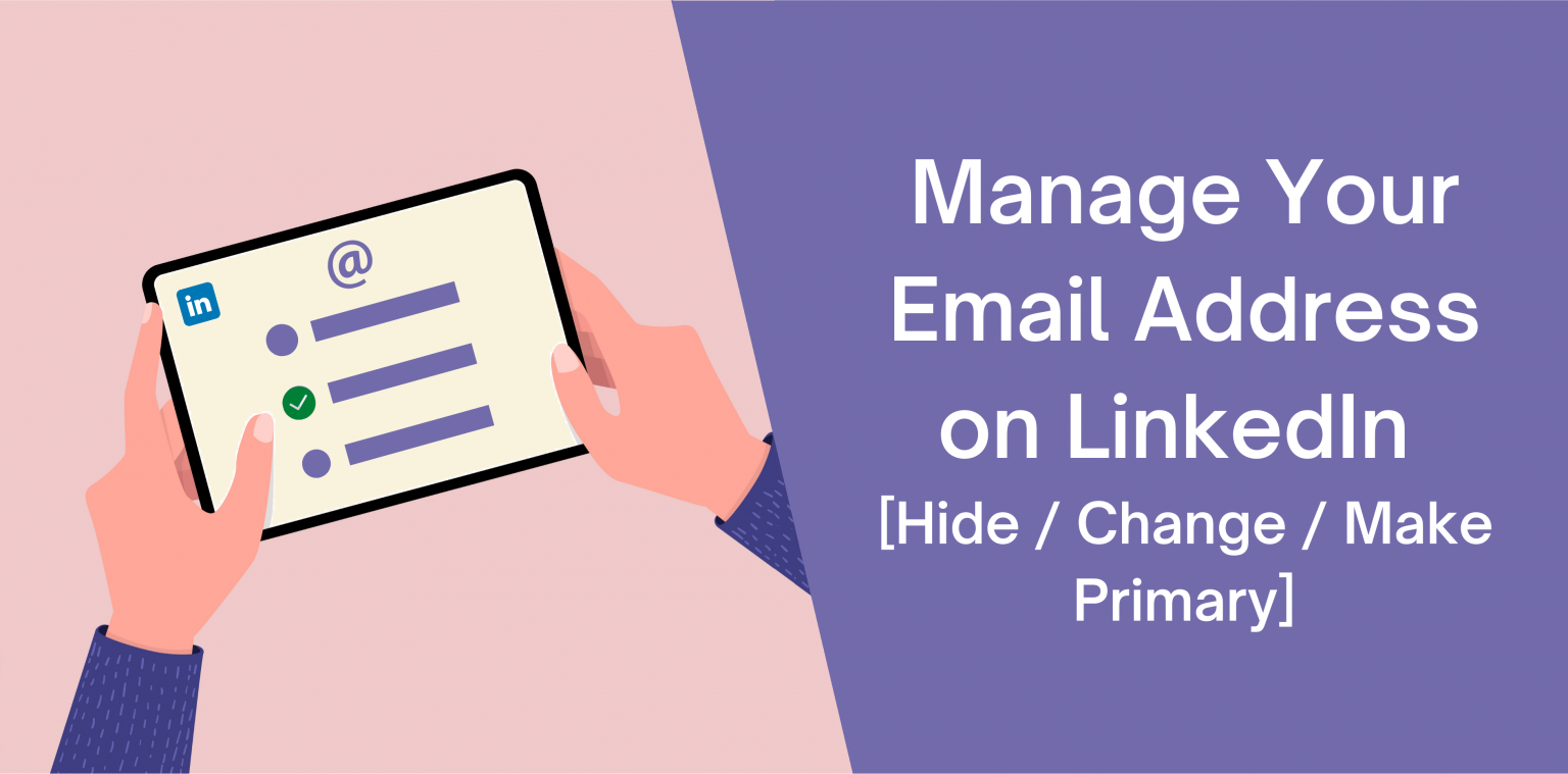 Add or Change Your Email Address on LinkedIn - Octopus CRM