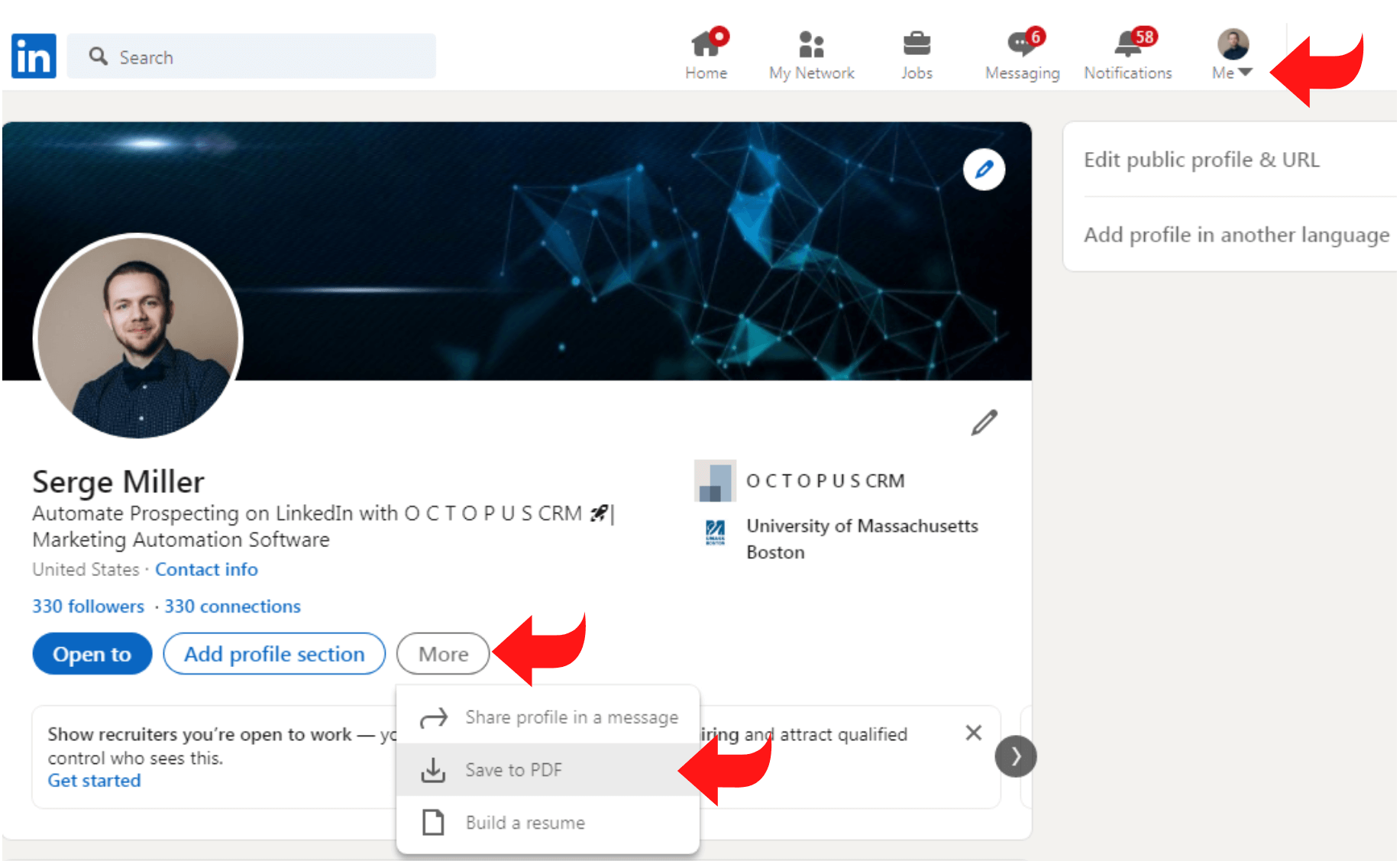 How To Add Resume To LinkedIn Octopus CRM