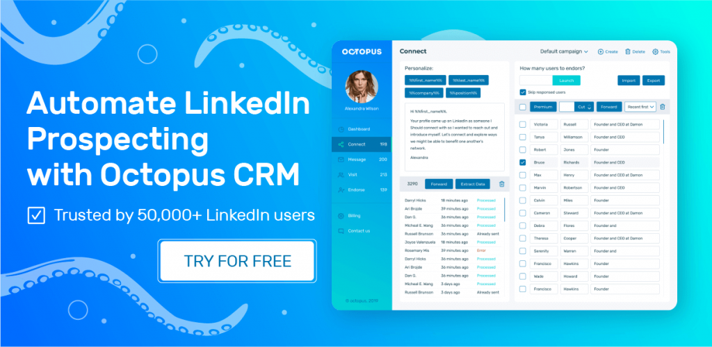 Octopus for LinkedIn: How it Works - Octopus CRM