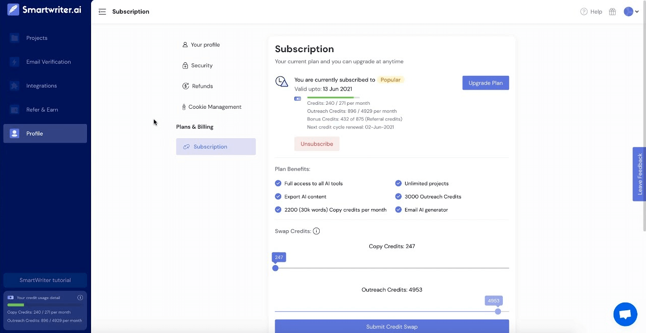 smartwriterai-interface