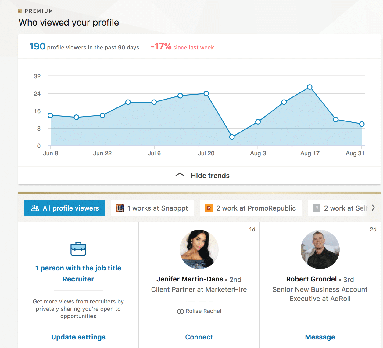 linkedin-native-analytics-interface