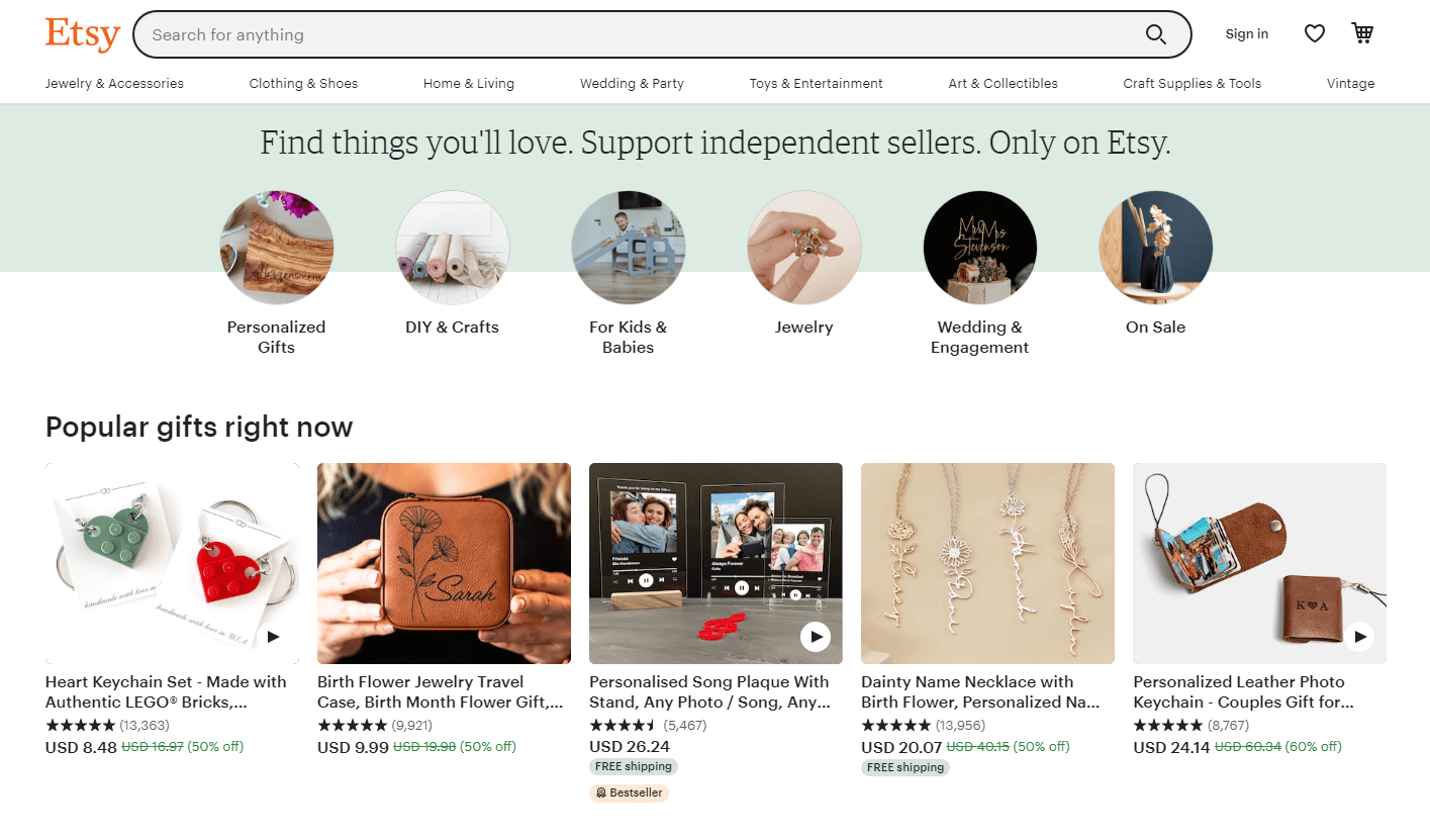 etsy-main-page