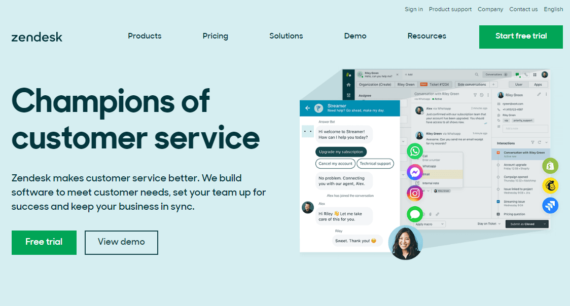zendesk-main-page