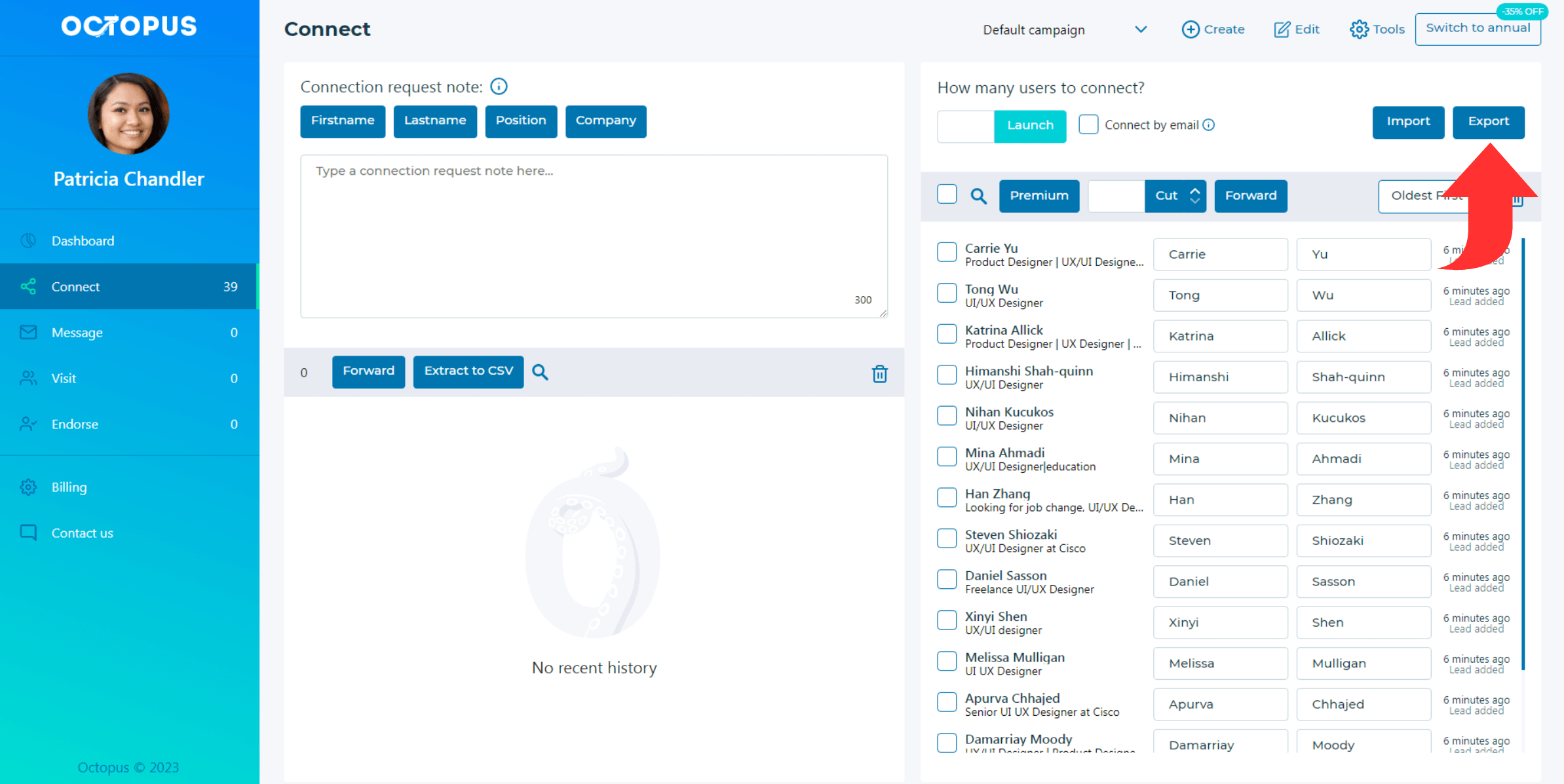 export-to-csv-octopuscrm