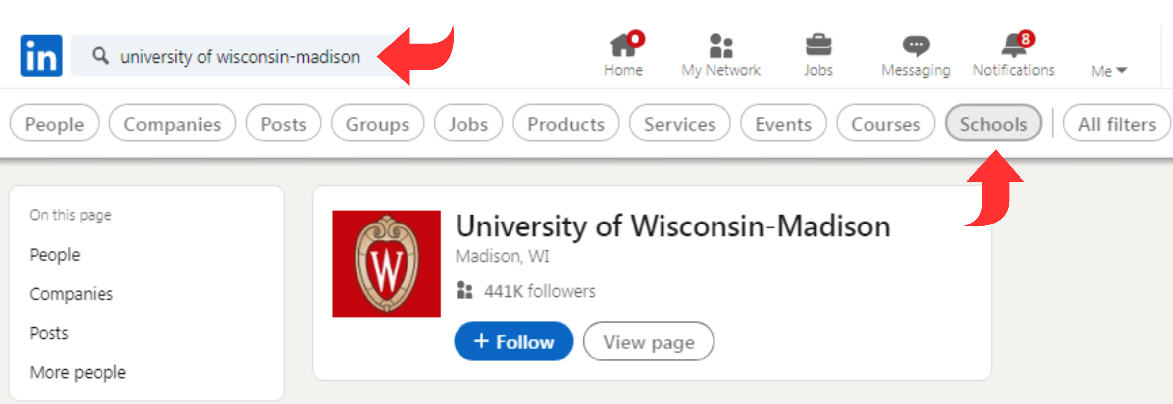 search-university-school-filter