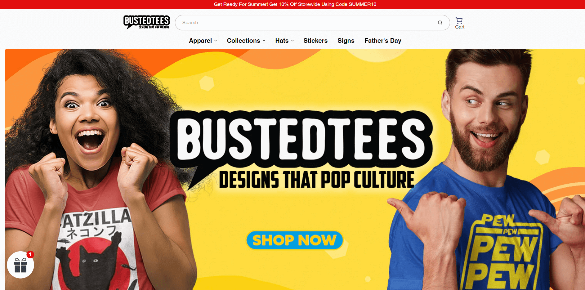 bustedtees-interface