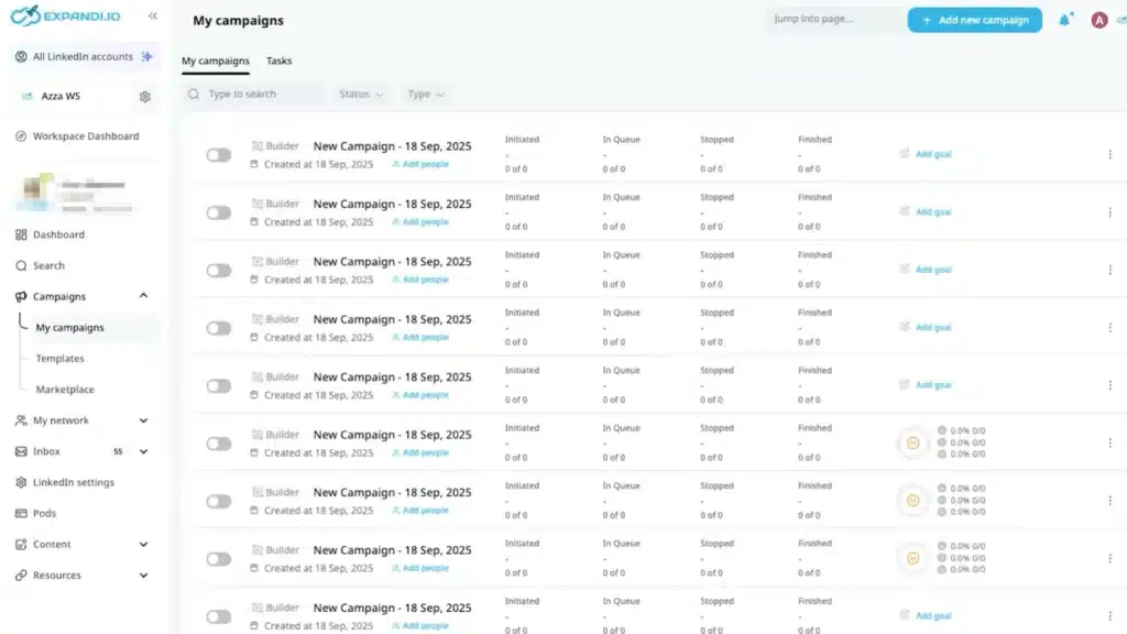 expandi interface