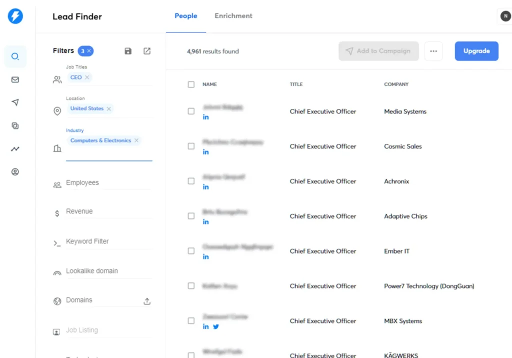 instantly ai lead finder