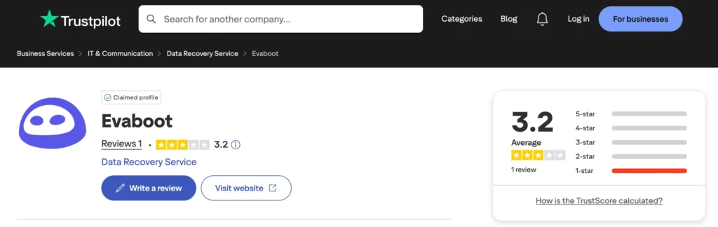 evabot trustpilot reviews