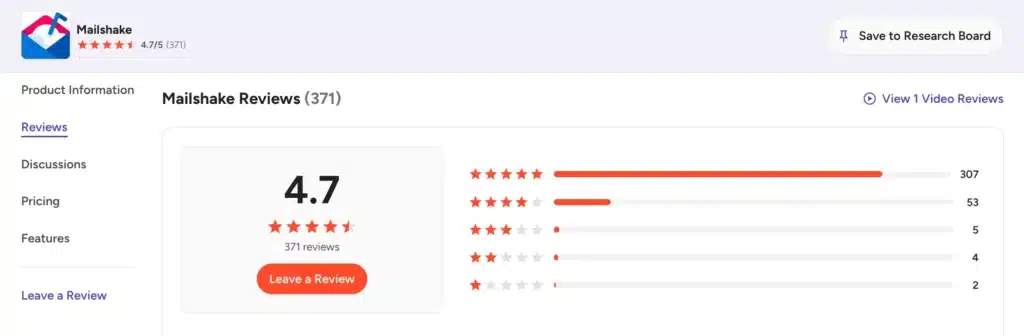 mailshake g2 reviews