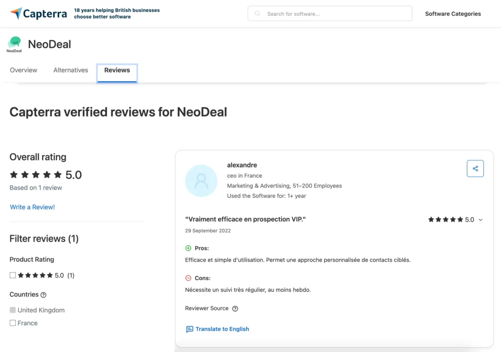 neodeal capterra reviews