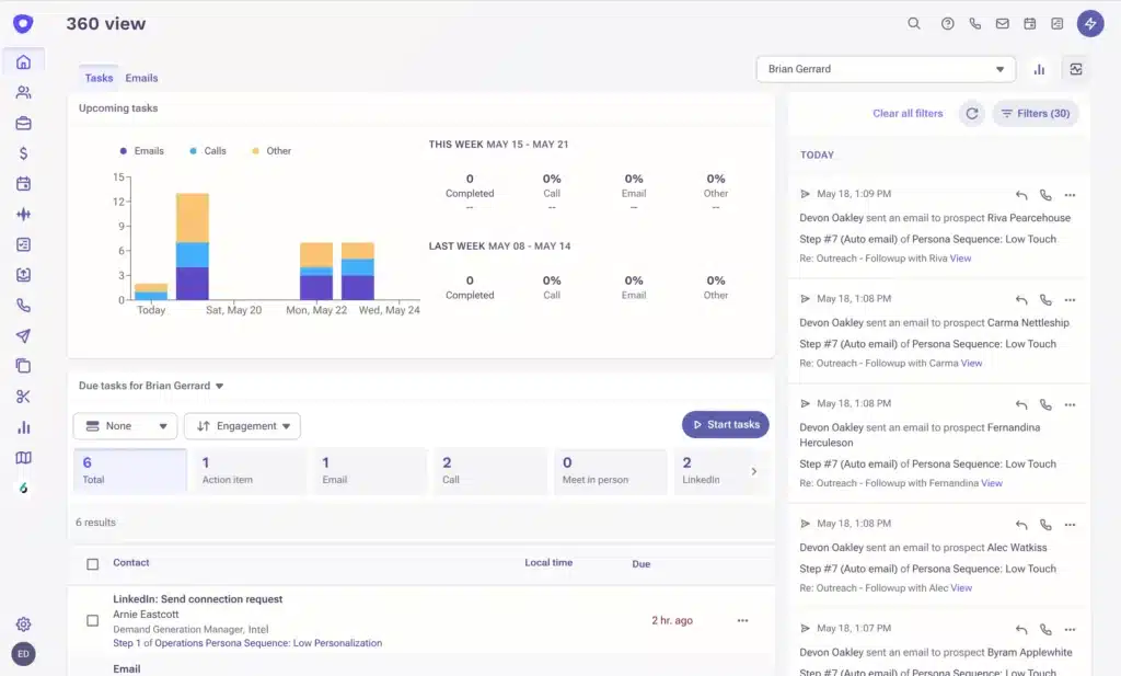 outreach ai interface