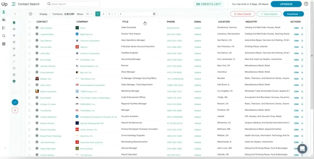 uplead interface
